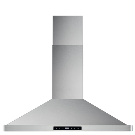 Cosmo 36" Ducted Wall Mount Range Hood in Stainless Steel with Touch Controls, LED Lighting and Permanent Filters