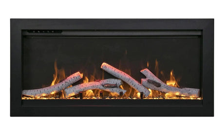 Amantii Symmetry Smart Indoor and Outdoor Built In Electric Fireplace