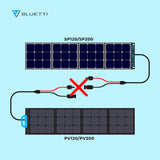 BLUETTI Solar Panel PV120 charging
