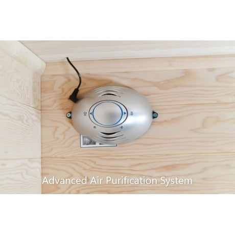 Bristol Bay 4-Person Indoor Corner Sauna air purification system