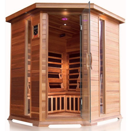 Bristol Bay 4-Person Indoor Corner Sauna