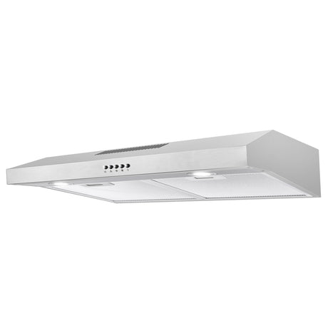 Cosmo 5U30 30" Under Cabinet Range Hood with Ducted / Ductless Convertible Slim Kitchen Over Stove Vent