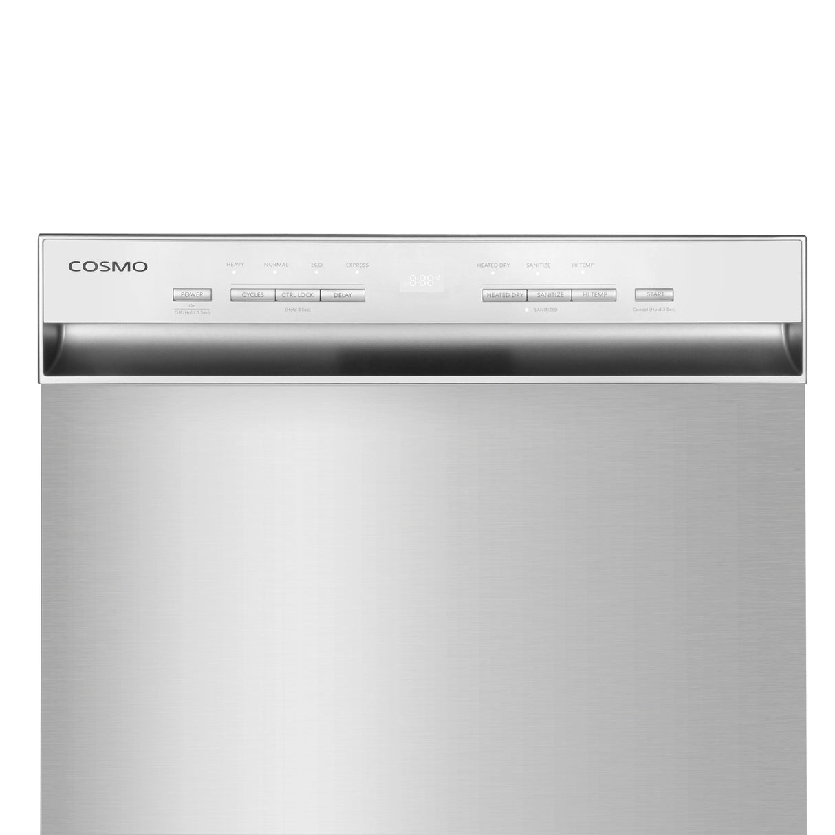Cosmo 24" Front Control Built-In Tall Tub Dishwasher in Fingerprint Resistant Stainless Steel