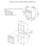 Empava 24" Electric Single Wall Oven - 24WOA01
