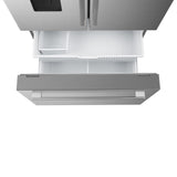 Cosmo 22.4 cu. ft. 3-Door French Door Refrigerator with Water Dispenser and Ice Maker in Stainless Steel, Counter Depth