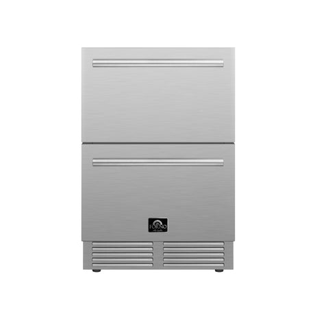 Forno 24" Pro-Style Stainless Steel Drawer Fridge for Outdoor Usage