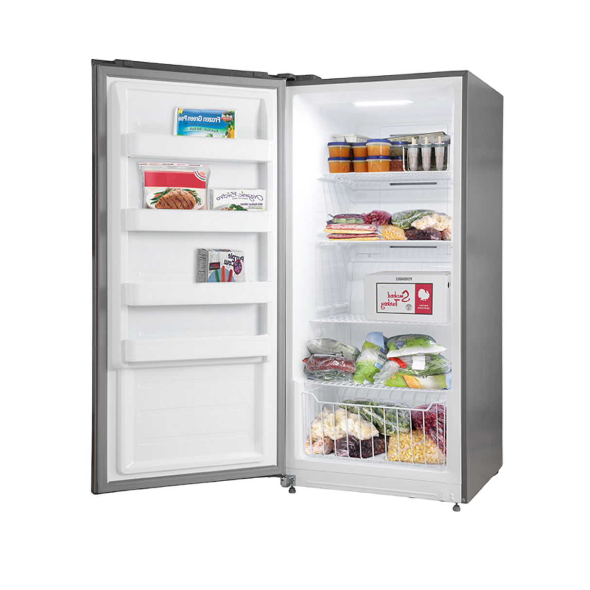 Forno Rizzuto 32" Left Hand Swing Open 13.8 Cu.Ft. Stainless Steel Dual Zone Refrigerator/Freezer
