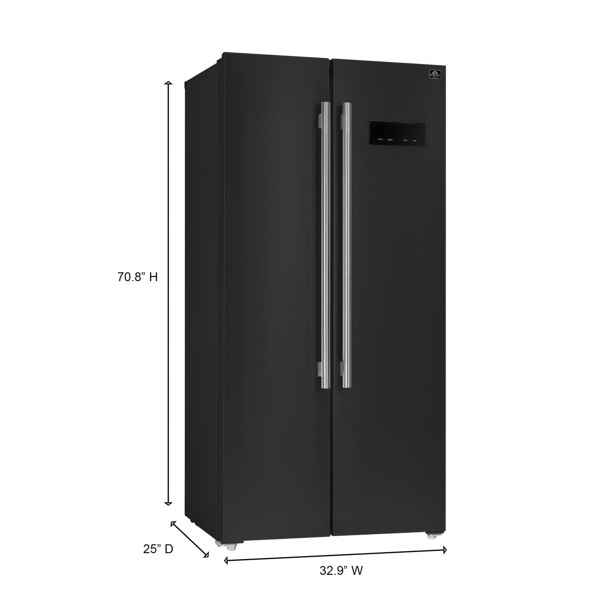 Forno Salerno 33" Built-In Refrigerator - Side-by-Side Doors - 15.6 cu.ft