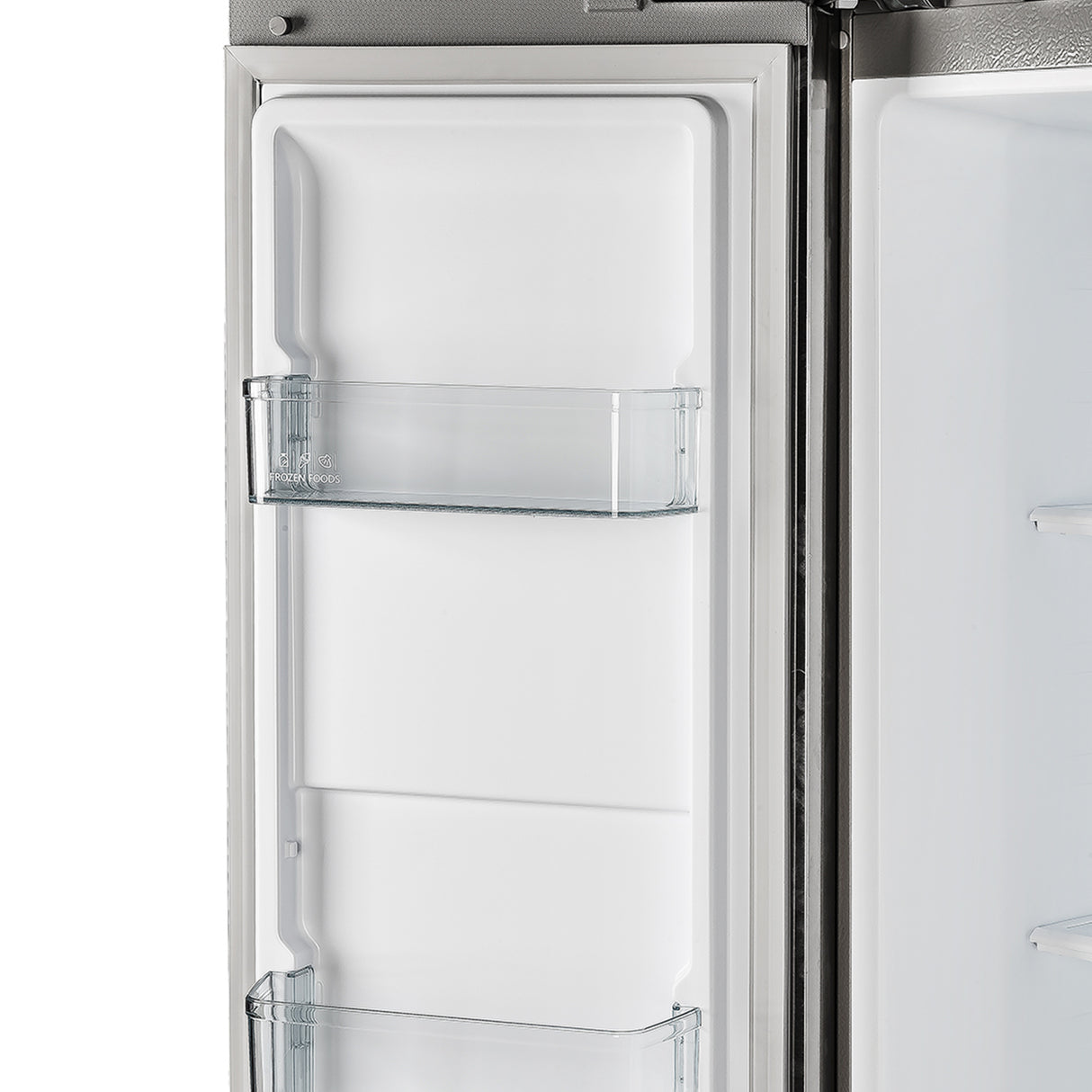 Forno Salerno 33" Side-by-Side Refrigerator in Stainless Steel with 4” Decorative Grill - 15.6 cu. ft.