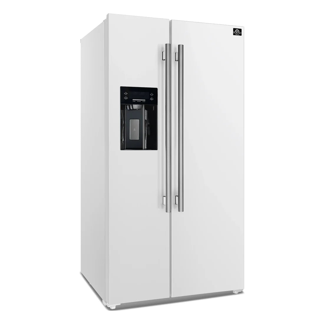 Forno Salerno 36" Side by Side Refrigerator with Ice Maker White
