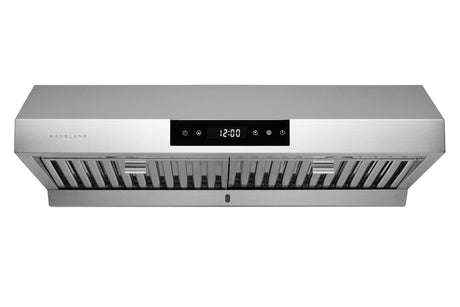 Hauslane | Chef Series 30" PS18 Under Cabinet Range Hood | Pro Performance | Contemporary Design, Touch Screen, Dishwasher Safe Baffle Filters, LED Lamps, 3-Way Venting