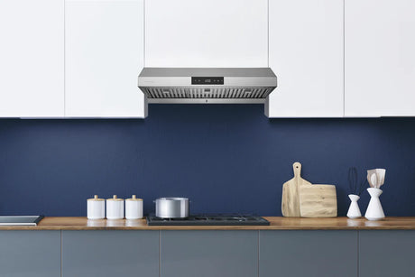 Hauslane | Chef Series 36" PS18 Under Cabinet Range Hood | Pro Performance | Contemporary Design, Touch Screen, Dishwasher Safe Baffle Filters, LED Lamps, 3-Way Venting lifestyle