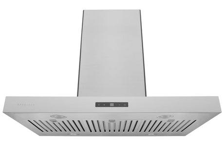 Hauslane | Chef Series IS-700 30" Modern Island Range Hood | Sleek Contemporary Canopy Design | Heavy Duty Suction Power, Dishwasher-Safe Baffle Filters, and LED | Fits 6” Round Duct or Recirculation front