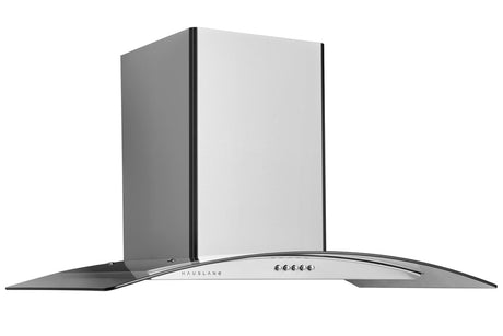 Hauslane | Chef Series Range Hood 36" WM-600 Wall Mount Range Hood | European Style with Stainless Steel and Tempered Glass | 3 Speed, LED Lamps | Ducted or Ventless turned