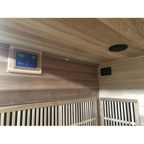 Roslyn 4-Person Indoor Infrared Sauna ceiling speakers