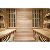 Roslyn 4-Person Indoor Infrared Sauna interior benches