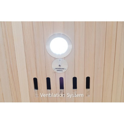 Savannah 3-Person Indoor Infrared Sauna ventilation system