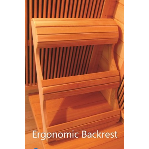 Sequioa 4-Person Indoor Infrared Sauna backrest