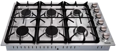 THOR 36 Inch Professional Drop-In Gas Cooktop with Four Burners in Stainless Steel – TGC3601