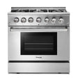 THOR 36 Inch Professional Dual Fuel Range in Stainless Steel – HRD3606U