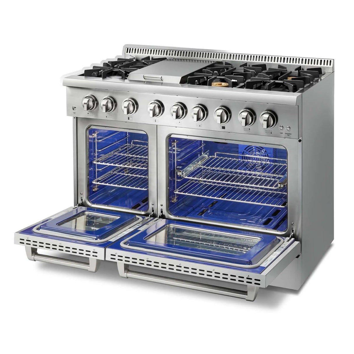 THOR 48 Inch Professional Dual Fuel Range in Stainless Steel – HRD4803U