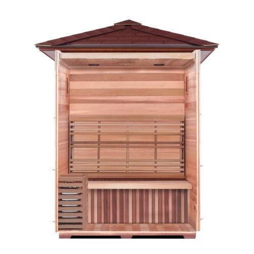 Waverly 3-Person Outdoor Traditional Sauna interior