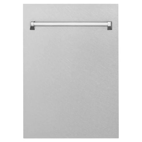 ZLINE 18" Built-in Dishwasher with Traditional Style Handle in DuraSnow Stainless Steel