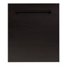 ZLINE 24" Top Control Dishwasher with Stainless Steel Tub and Traditional Handle in Oil Rubbed Bronze