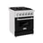 ZLINE 24" 2.8 cu. ft. Dual Fuel Range with Gas Stove and Electric Oven in DuraSnow Stainless Steel