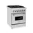 ZLINE 24" 2.8 cu. ft. Dual Fuel Range with Gas Stove and Electric Oven in Stainless Steel