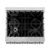 ZLINE 30" 4.0 cu. ft. Electric Oven and Gas Cooktop Dual Fuel Range with Griddle