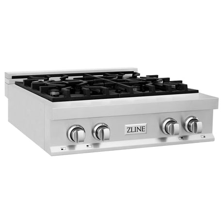 ZLINE 30" Porcelain Gas Stovetop with 4 Gas Burners