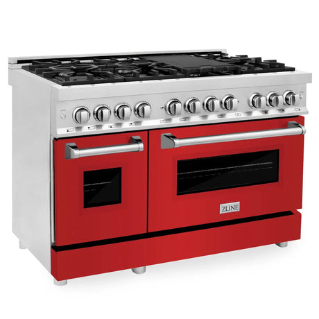 ZLINE 48" Dual Fuel Range with Gas Stove and Electric Oven (RA-RM-48)