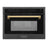 ZLINE Autograph Edition 24" Built-in Convection Microwave Oven in Black Stainless Steel with Gold Accents