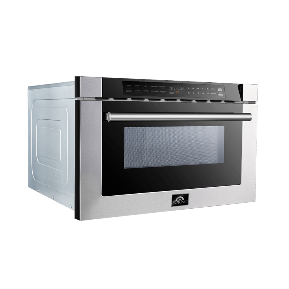 Forno 24" Microwave Drawer in Stainless Steel 1.2 cu. ft.