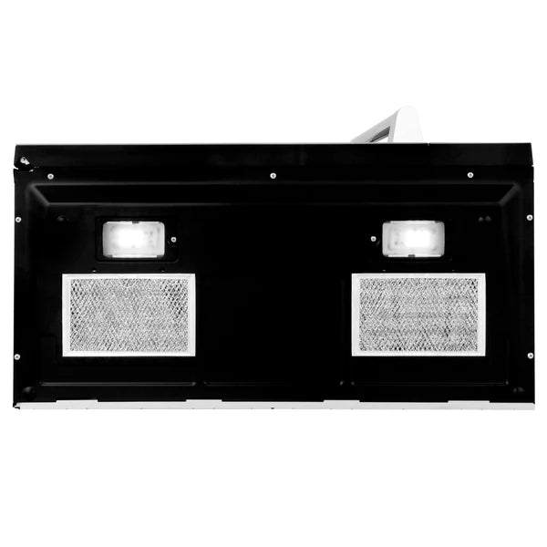 ZLINE 30" 1.5 cu. ft. Over the Range Microwave in Fingerprint Resistant Stainless Steel, Black & Stainless Steelwith Traditional Handle and Set of 2 Charcoal Filters