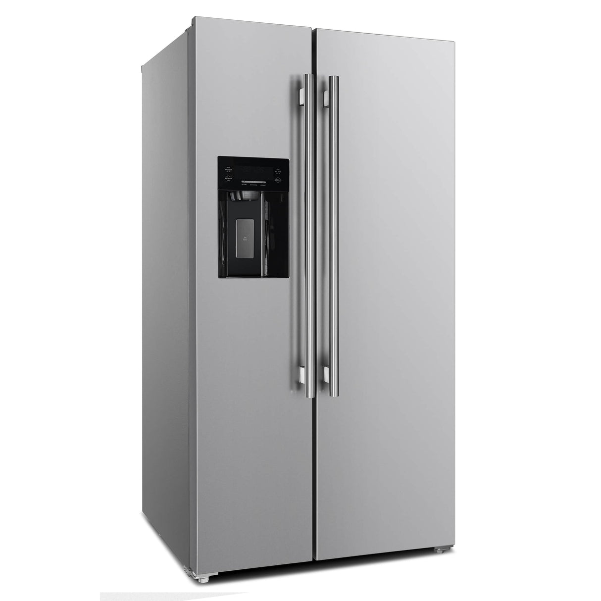 Forno Salerno 36" Side by Side  20 Cu.Ft Stainless Steel Refrigerator with Ice Maker and Grill Trim