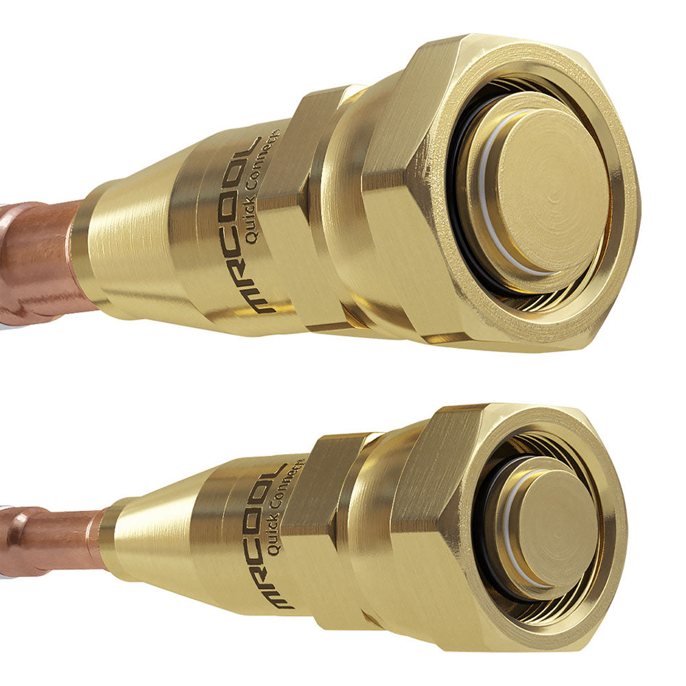 Quick Connect Fittings for MRCOOL No-Vac 3/8 3/4 Precharged Lineset for Universal Series and Central Ducted Systems