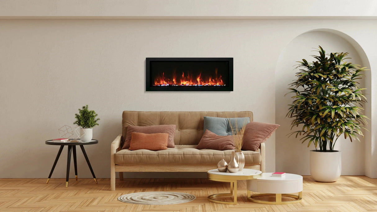 Amantii Panorama Smart Indoor and Outdoor Built-in Electric Fireplace
