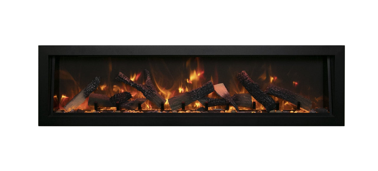 Amantii Panorama Deep & Extra Tall Full View Smart Indoor /Outdoor Built-in Electric Fireplace