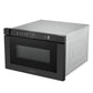 Cosmo Haven 24" 1.2 cu. ft. Built-in Microwave Drawer, 1000W, Touch Controls, Defrosting Rack in Matte Black, COS-12MWDBK-NH