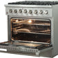 FORNO Package - 36 Inch Dual Fuel Range, Wall Mount Range Hood, Refrigerator, Microwave Drawer, Dishwasher, AP-FFSGS6156-36-W-8