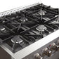 FORNO Package - 36 Inch Dual Fuel Range, Wall Mount Range Hood, Refrigerator, Microwave Drawer, Dishwasher, AP-FFSGS6156-36-W-8