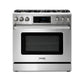 THOR Kitchen Package - 36" Gas Range, Range Hood, Refrigerator, Dishwasher, Wine Cooler, AP-TRG3601LP-W-3