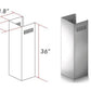 ZLINE 1 Piece Outdoor Chimney Extension for 10ft Ceilings (1PCEXT-667/697-304)
