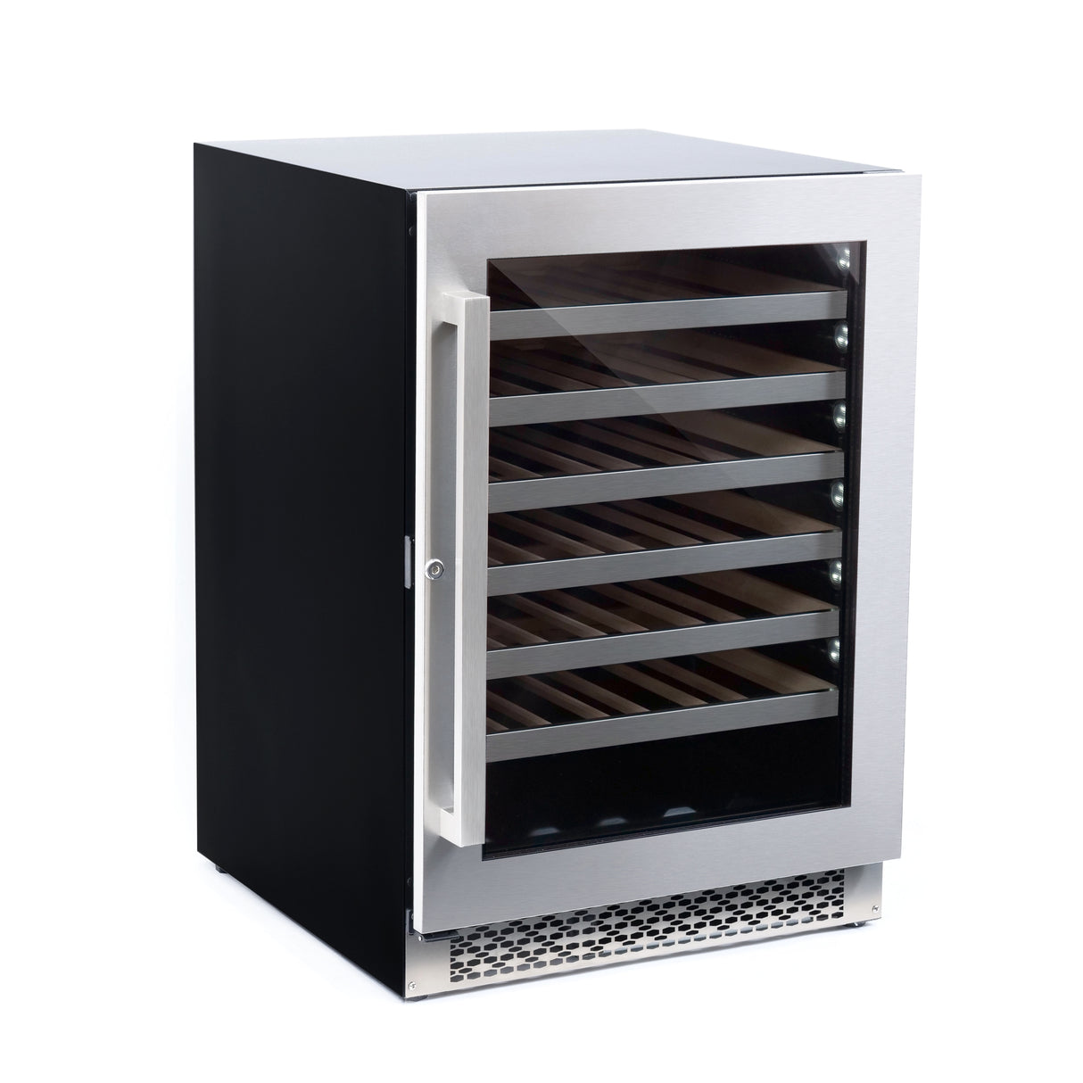 Cosmo 48-Bottle Stainless Steel 24" Single Zone Compressor Wine Cooler