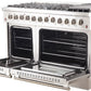 FORNO Appliance Package - 48" Dual Fuel Range, Dishwasher, 48" Refrigerator, Microwave Drawer, AP-FFSGS6156-48-12