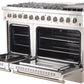 FORNO Appliance Package - 48 Inch Dual Fuel Range, 60 Inch Refrigerator, Microwave Drawer, Dishwasher, AP-FFSGS6156-48-7