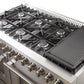 FORNO Appliance Package - 48" Dual Fuel Range, Dishwasher, 48" Refrigerator, Microwave Drawer, AP-FFSGS6156-48-12