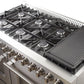 FORNO Appliance Package - 48" Gas Burner, Electric Oven Range, Range Hood, 60" Refrigerator, AP-FFSGS6156-48-15